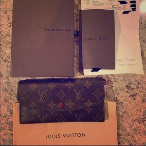 Louis Vuitton Emilie Wallet in Cherry